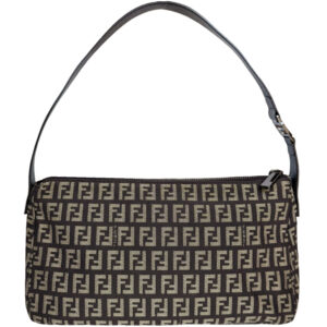 Vintage Fendi Monogram Shoulder Bag in Brown | NITRYL