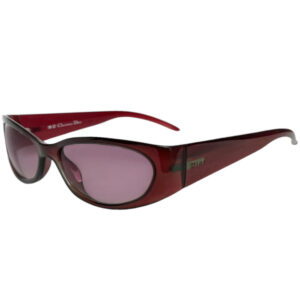 Vintage Dior Logo Chunky Sunglasses in Maroon Red | NITRYL