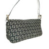 Fendi Monogram Shoulder Baguette Bag in Black / White / Gold - Image 4