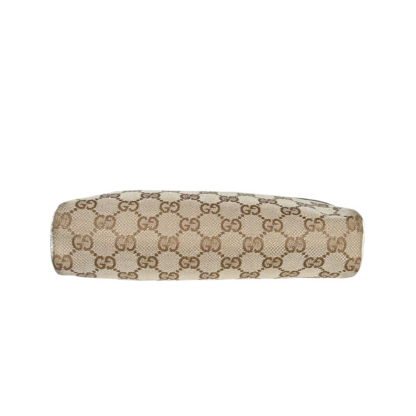 Gucci Monogram Mini Shoulder Bag in Beige / Metallic / Gold - Image 6
