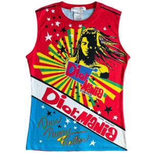 Vintage Dior Mania Rasta Vest Tank Top UK 10 | NITRYL