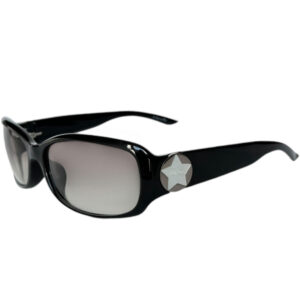 Vintage Dior Star Pearl Logo Sunglasses in Black / Silver | NITRYL