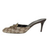 Gucci Monogram Horsebit Mule Heels in Beige / Brown / Gold UK 6.5 - Image 3
