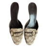 Gucci Monogram Horsebit Mule Heels in Beige / Brown / Gold UK 6.5 - Image 2
