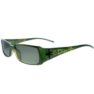 Vintage Dior Diamante Logo Chunky Sunglasses in Green | NITRYL