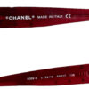 Chanel Logo Diamante Chunky Sunglasses in Red / Silver - Image 3