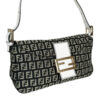 Fendi Monogram Shoulder Baguette Bag in Black / White / Gold - Image 2