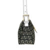 Fendi Monogram Shoulder Baguette Bag in Black / White / Gold - Image 3