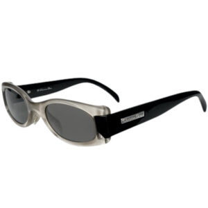 Vintage Dior Chunky Logo 90s Sunglasses in Black / Grey / Silver | NITRYL