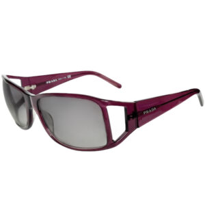 Vintage Prada Logo Cutout Sunglasses in Hot Pink - Purple / Silver | NITRYL