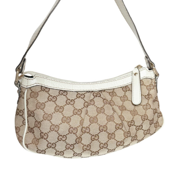 Gucci Monogram Shoulder Bag in Beige / Cream / Gold - Image 4