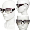 Prada Logo Cutout Sunglasses in Hot Pink - Purple / Silver - Image 4