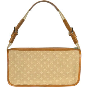 Vintage Louis Vuitton Monogram Canvas Shoulder Bag in Beige / Tan / Gold | NITRYL