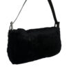 Fendi Fur Shoulder Baguette Bag in Black - Image 4