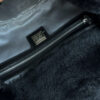 Fendi Fur Shoulder Baguette Bag in Black - Image 6