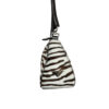 Prada Zebra Print Calfskin Shoulder Bag in White / Brown / Silver - Image 3