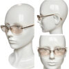 Chanel Diamante Logo Rimless Sunglasses in Gold - Image 4