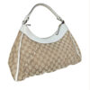 Gucci Monogram D Ring Hobo Shoulder Bag in Beige / White / Gold - Image 4