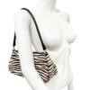 Prada Zebra Print Calfskin Shoulder Bag in White / Brown / Silver - Image 8