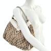 Gucci Monogram D Ring Hobo Shoulder Bag in Beige / White / Gold - Image 9