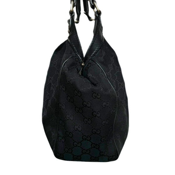 Gucci Monogram Sukey Hobo Shoulder Bag in Black / Gold - Image 3