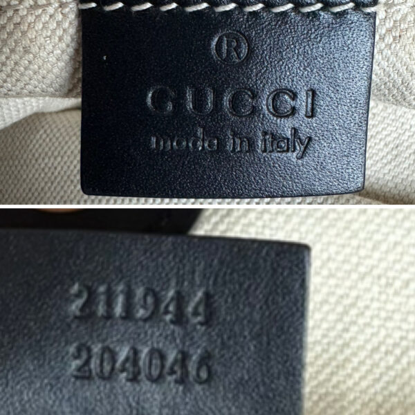 Gucci Monogram Sukey Hobo Shoulder Bag in Black / Gold - Image 7