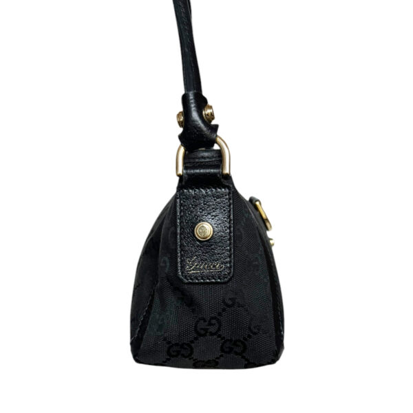 Gucci Monogram D Ring Shoulder Bag in Black / Gold - Image 3