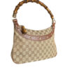 Gucci Monogram Bamboo Shoulder Bag in Beige / Brown - Image 2