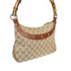 Gucci Monogram Bamboo Shoulder Bag in Beige / Brown - Image 4
