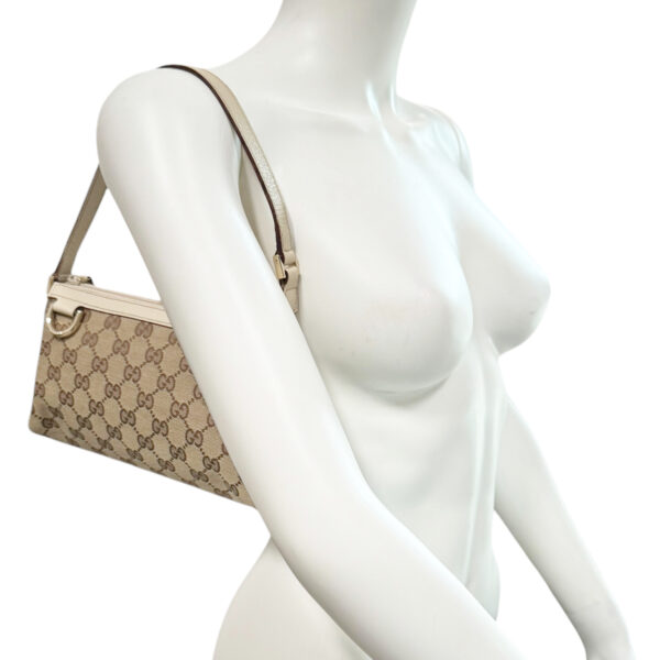 Gucci Monogram D Ring Mini Shoulder Bag in Beige / Cream / Gold - Image 8