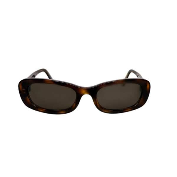 Chanel Logo Chunky Sunglasses in Tortoiseshell Brown / Gold - Image 2