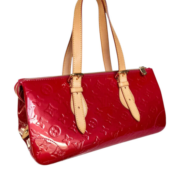 Louis Vuitton Monogram Vernis Rosewood Shoulder Bag in Cherry Red / Gold - Image 2