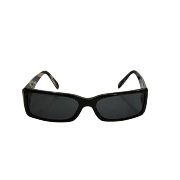 Chanel Marble Logo Chunky Sunglasses in Black / Brown - Image 2