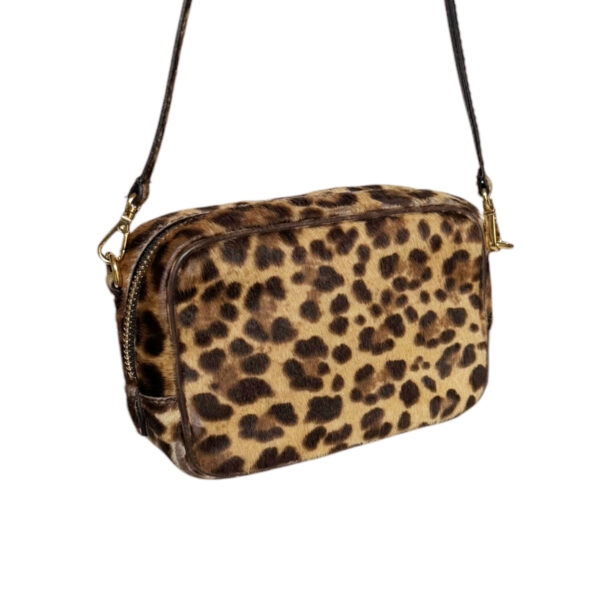 Prada Leopard Print Calfskin Mini Crossbody Bag in Brown - Image 4