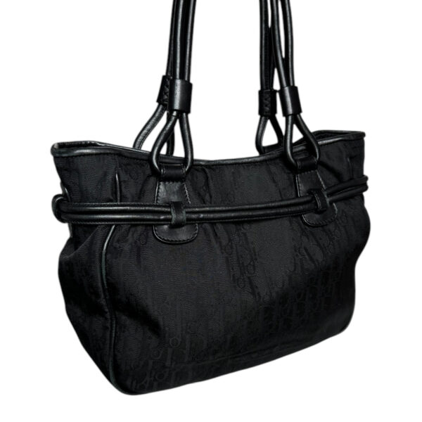 Dior Monogram CD Bow Shoulder Bag in Black - Image 4