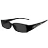 Vintage Dior Diamante Crystal Logo Sunglasses in Black / Silver | NITRYL