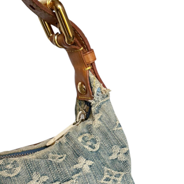 Louis Vuitton Monogram Denim Baggy Shoulder Bag in Blue - Image 6