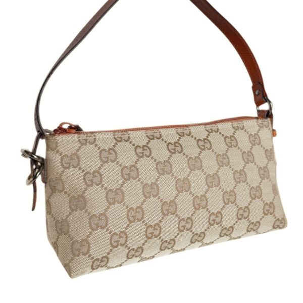 Gucci Monogram Mini Shoulder Bag in Beige / Tan - Image 4