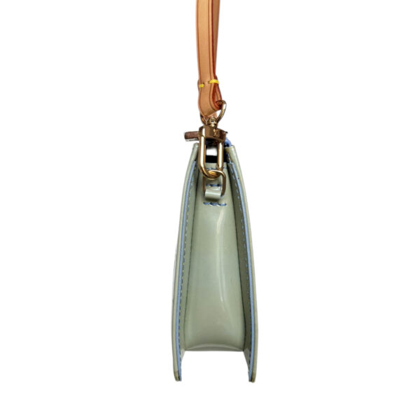 Louis Vuitton Monogram Vernis Pochette Shoulder Bag in Baby Blue / Green - Image 3