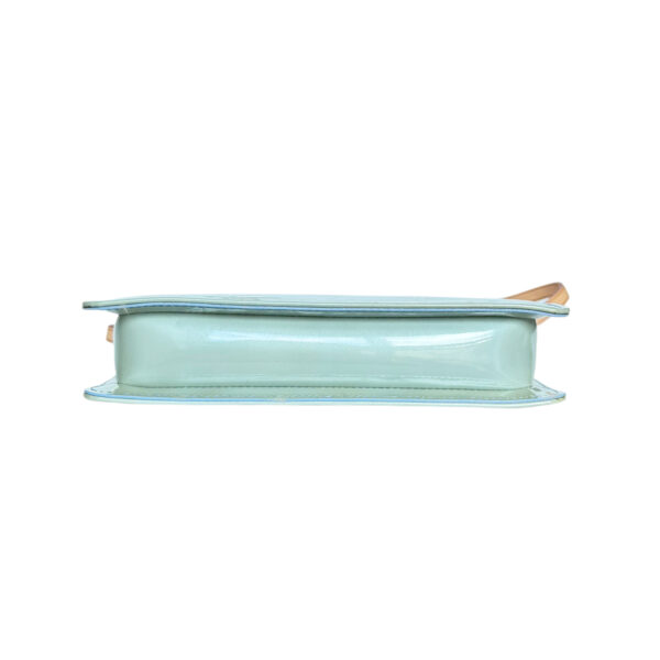 Louis Vuitton Monogram Vernis Pochette Shoulder Bag in Baby Blue / Green - Image 5