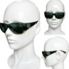 Chanel Pearl Logo Chunky Sunglasses in Dark Green - Image 4