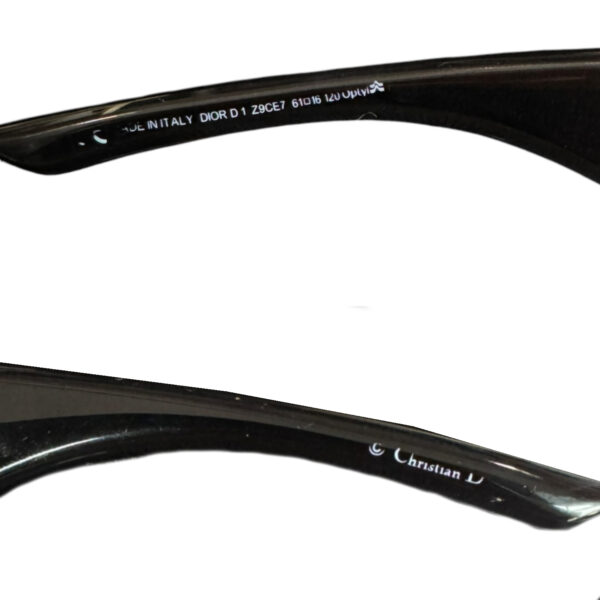 Dior D Logo Wraparound Sunglasses in Grey / Silver - Image 4