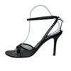Dior Mesh Tape Logo Strappy Heels in Black / Silver UK 6 - Image 3