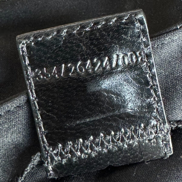 Fendi Classic Silk Shoulder Baguette Bag in Black / Silver - Image 8