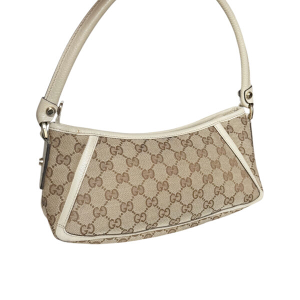 Gucci Monogram D Ring Shoulder Bag in Beige / Cream / Gold - Image 4