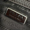 Prada Buckle Leather Logo Shoulder Bag in Brown / Silver - Image 7