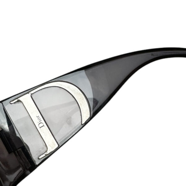 Dior D Logo Wraparound Sunglasses in Grey / Silver - Image 3