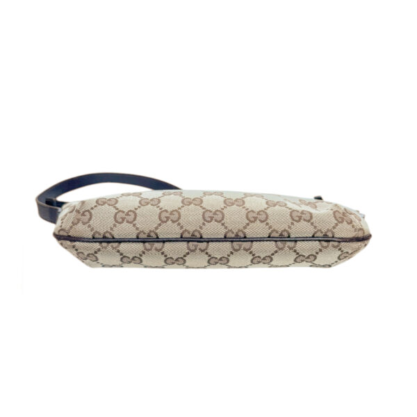 Gucci Monogram Pochette Shoulder Bag in Beige / Brown / Gold - Image 5