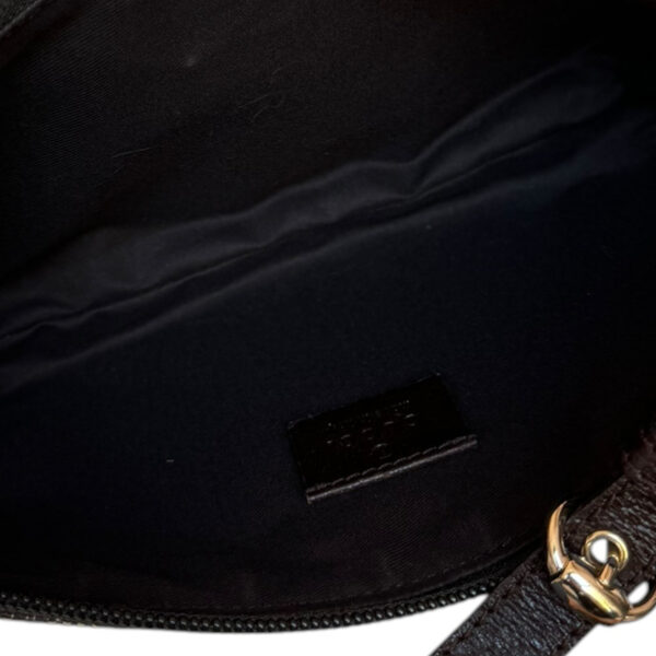 Gucci Monogram Pochette Shoulder Bag in Beige / Brown / Gold - Image 7