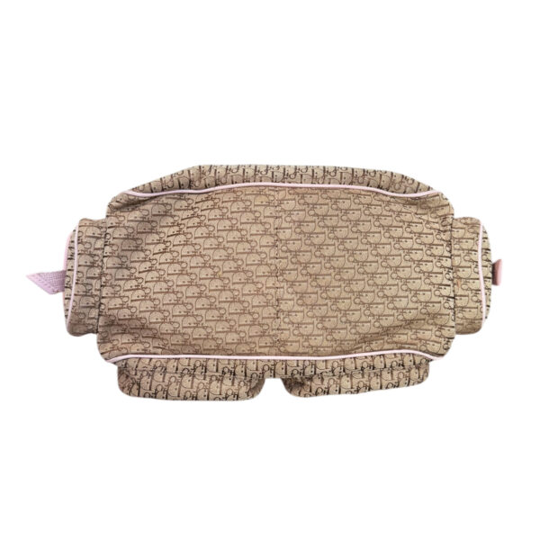 Dior Monogram Pocket Hobo Columbus Shoulder Bag in Beige / Baby Pink / Silver - Image 5